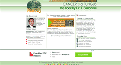 Desktop Screenshot of cancerisafungus.com